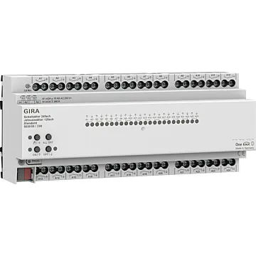 Gira 503000 Schakelactuator 24-voudig 16 A / jaloezieactuator 12-voudig 16 A Standard voor Gira One en KNX