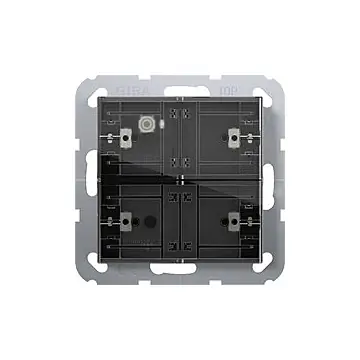 Gira 504200 Tastsensor 4.55 Komfort 2-voudig voor Gira One en KNX met inbedrijfstellingswip