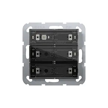 Gira 504300 Tastsensor 4.55 Komfort 3-voudig voor Gira One en KNX met inbedrijfstellingswip