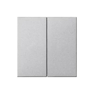 Gira 536226 Systeem 55 Systeem 3000 Bedieningselement opzetstuk 2-voudig Kleur aluminium