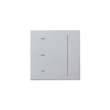 Gira 536526 System 3000 Touchopzetstuk System 55 Kleur aluminium