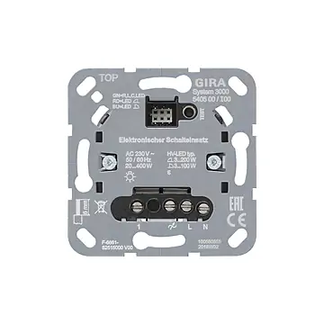 Gira 540500 System 3000 Elektronisch schakelbasiselement