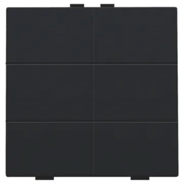 Niko 161-51006 Zesvoudige drukknop voor Niko Home Control Black coated 