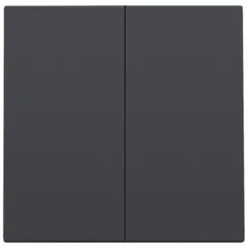 Niko 122-31004 Afwerkingsset voor dubbele elektronische schakelaar of drukknop Anthracite