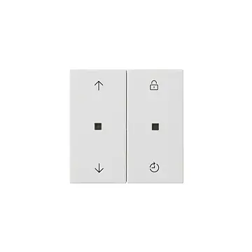 Gira 549227 Systeem 55 eNet draadloze bedieningselement-opzetstuk Memory pijlsymbolen Zuiver wit mat