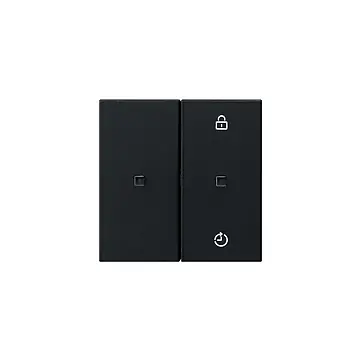 Gira 5493005 Systeem 55 eNet draadloze bedieningselement-opzetstuk Memory Zwart mat