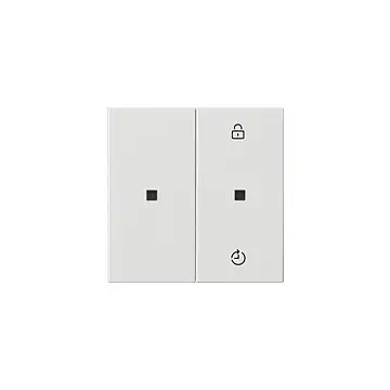 Gira 549303 Systeem 55 eNet draadloze bedieningselement-opzetstuk Memory Zuiver wit glanzend