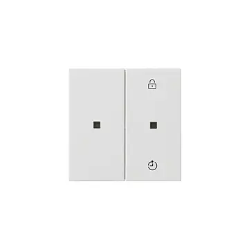Gira 549327 Systeem 55 eNet draadloze bedieningselement-opzetstuk Memory Zuiver wit mat