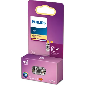 Philips 929003778931 Led Capsule ND G4 1-10W Multipack 2 stuks