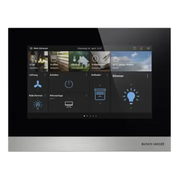 Busch-Jaeger H8236-4B-03 IP Touch 7" LAN / Wifi Paneel Zwart