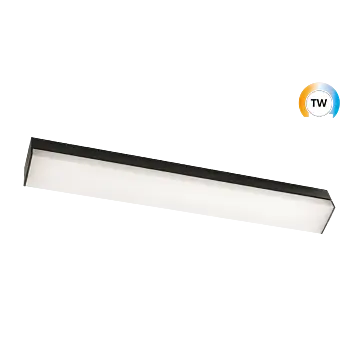SG 111395 Prelude Square Zwart 1370lm 2000-4000K Ra>80 Tunable White LEDDim