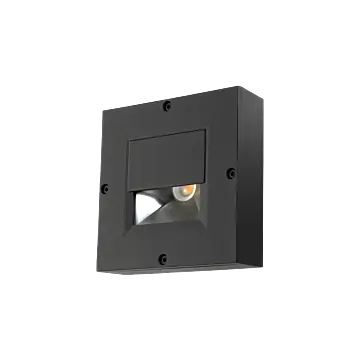 SG 923123 Callisto Square Zwart 3W LED 130lm 2700K Warm Wit Ra 80