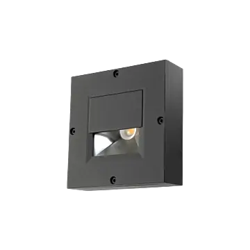 SG 923127 Callisto Wall Square Grafiet 3W LED 140lm 3000K Wit Ra 80