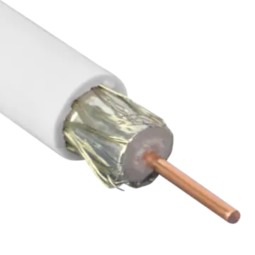 Bedea 801075 Coax Telass100 Wit (per meter)