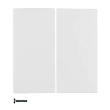 Berker 85142188 S.1/B.3/B.7 Drukknop-opzetmodule, 2-voudig polarwit mat