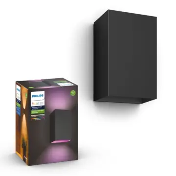 Philips 915005842901 Hue Outdoor Resonate Wandlamp Zwart