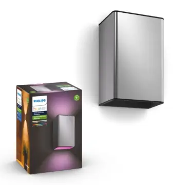 Philips 915005843001 Hue Outdoor Resonate Wandlamp RVS