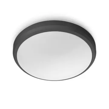 Philips 929003190801 Doris 6W Warm wit IP54 Zwart