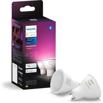 Philips 929003666502 Hue White and Color Ambiance 4,2W GU10 (2-pack)