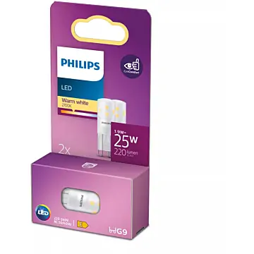 Philips 929003790531 LED Capsule ND 1,9-25W G9 Warm wit Multipack 2 stuks