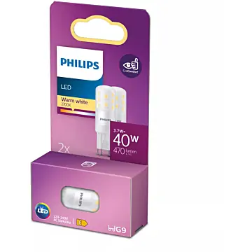 Philips 929003790831 LED Capsule ND 3,7-40W G9 Warm wit Multipack 2 stuks