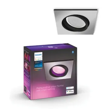 Philips 5055148P7 Hue Centura inbouwspot Hue White and Color Ambiance Aluminium (Verpakking 2022)