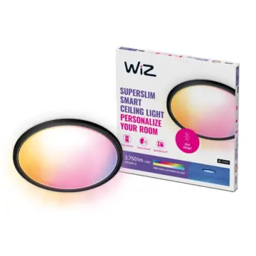 Wiz 929003301201 SuperSlim Plafond Colors and Warm to cool 32W Zwart