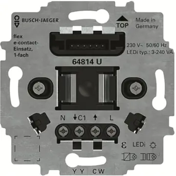 Busch-Jaeger 64814 U E-contactsokkel Flex 1-voudig
