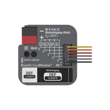 Busch Jaeger BI-F-4.0.12 Binaire ingang 4-voudig Voor inbouwdoosmontage voor Busch-free@home