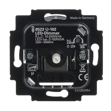 Busch-Jaeger 6523U-102 LED Draai/ drukknop dimmer 2-100W