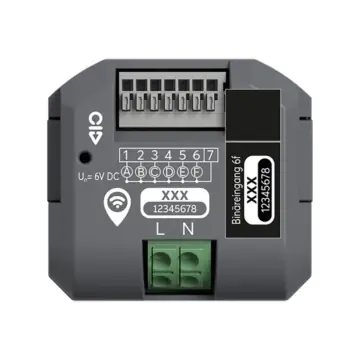 Busch-Jaeger 62870/6.0 U-WL Binaire ingang inbouw voor flexTronics en Free@home Wireless 6 voudig potentiaal vrij