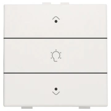 Niko 101-52033 Enkelvoudige motorsturingsbediening met led voor Niko Home Control White 