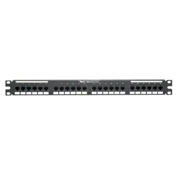 Panduit DP245E88TGY DataPatch 24-port Category 5e Punchdown Flat Patch panel in black (1RU)