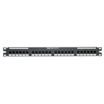 Panduit DP24688TGY DataPatch 24-port Category 6 Punchdown Flat Patch panel in black (1RU)