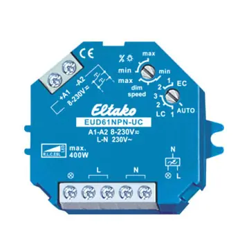 Eltako EUD61NPN Universele dimmer 400W (nul-aansluiting vereist) 