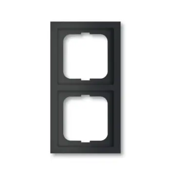 Busch-Jaeger 1722-885K Future Linear 2-voudig afdekraam Zwart mat