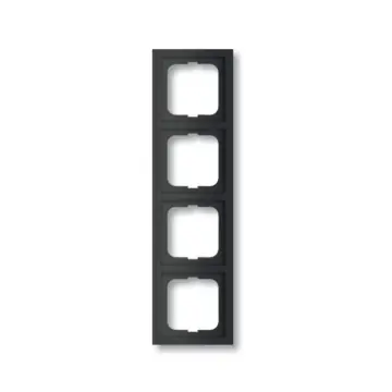  Busch-Jaeger 1724-885K Future Linear 4-voudig afdekraam Zwart mat