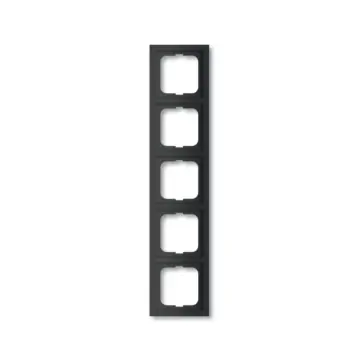  Busch-Jaeger 1725-885K Future Linear 5-voudig afdekraam Zwart mat