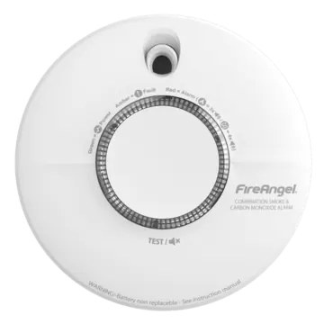 FireAngel SCB10-INT Combinatie Rook en koolmonoxidemelder met Lithium-batterij 