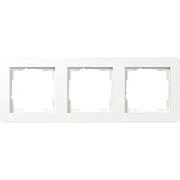 Gira 0213151 E1 Afdekraam 3-voudig Zuiver wit mat