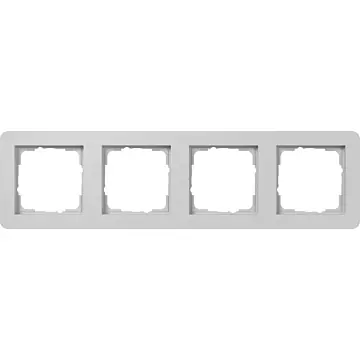 Gira 0214154 E1 Afdekraam 4-voudig Grijs mat