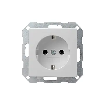 Gira 4466015 Systeem 55 Wandcontactdoos met randaarde 16 A 250 V~ Grijs mat