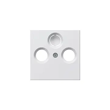 Gira 086903 Systeem 55 Afdekking voor coax-antenne contactdoos Zuiver wit glanzend