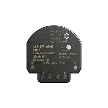 Gira 545300 eNet draadloze universele zender tweevoudig Mini