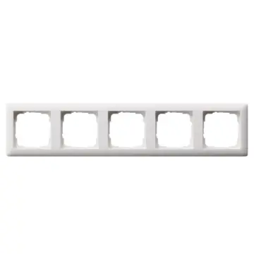 Gira 021504 Afdekraam Standaard 55 5-voudig Zuiver wit mat