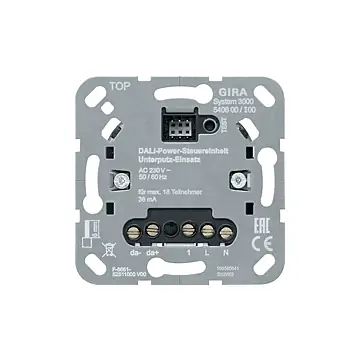 Gira 540600 System 3000 DALI Power besturingseenheid inbouwbasiselement