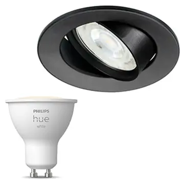 Inbouwspot Lumiance Inclusief Hue White (GU10) Zwart