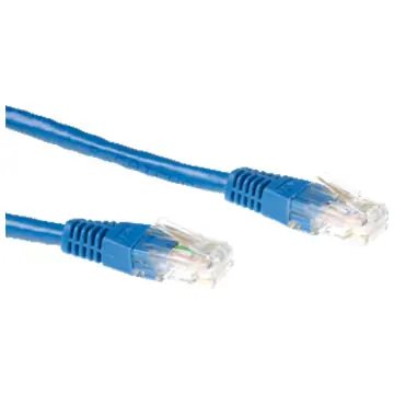 ACT IB8600 Patchkabel RJ45 CAT6 UTP 0,5M Blauw
