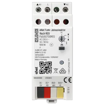 Jung FM J 50700 REG eNet radiografische jaloezieactor 1-voudig voor DIN-rail