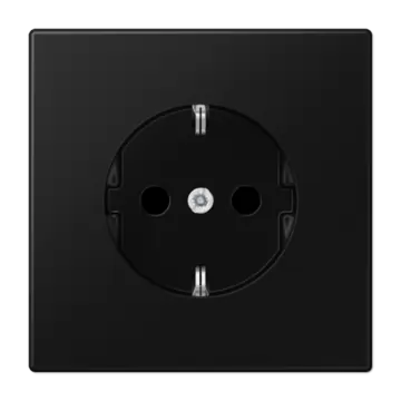 Jung LS 1520 NKI SWM Wandcontactdoos met beschermingscontact (verhoogde aanrakingsveiligheid) Grafietzwart mat